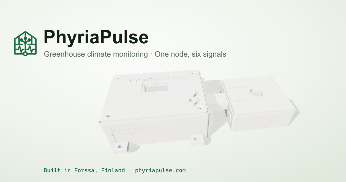 PhyriaPulse greenhouse monitoring sensor